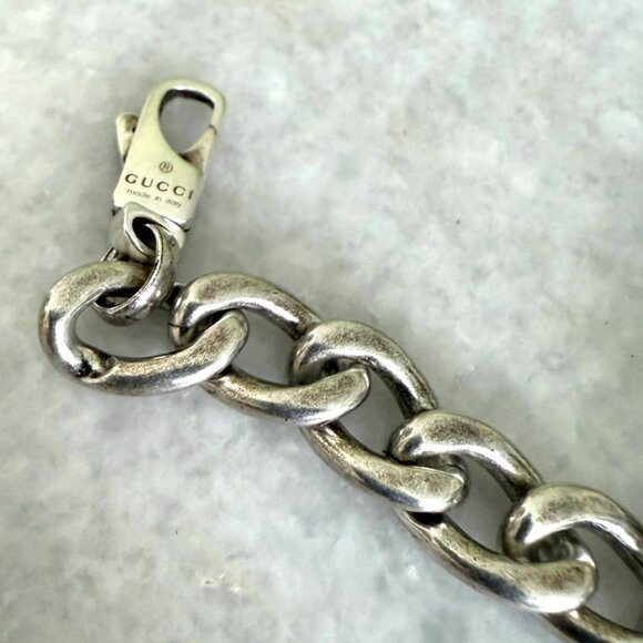 GUCCI turquoise plate Silver bracelet SLV bracelet, 678712, size 18 - Picture 8 of 14